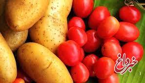 کاهش قیمت سیب‌زمینی و گوجه‌فرنگی