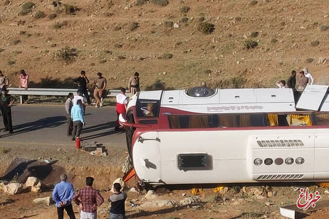 سازمان راهداری: راننده در حادثه واژگونی اتوبوس خبرنگاران مقصر بوده
