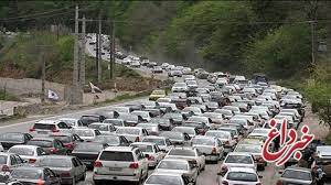 ترافیک سنگین در مسیر بازگشت مردم از سفر