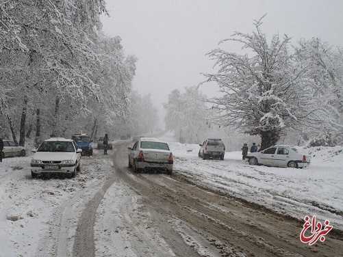 وضعیت جاده‌ها و راه‌های کشور در ۲۸ آبان ۱۴۰۰ / باران و برف در جاده‌های چند استان