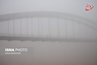 مه سراسری در آسمان خوزستان