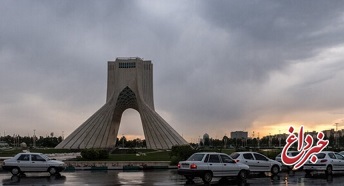 تداوم بارش باران در تهران/کاهش دما طی امروز و فردا