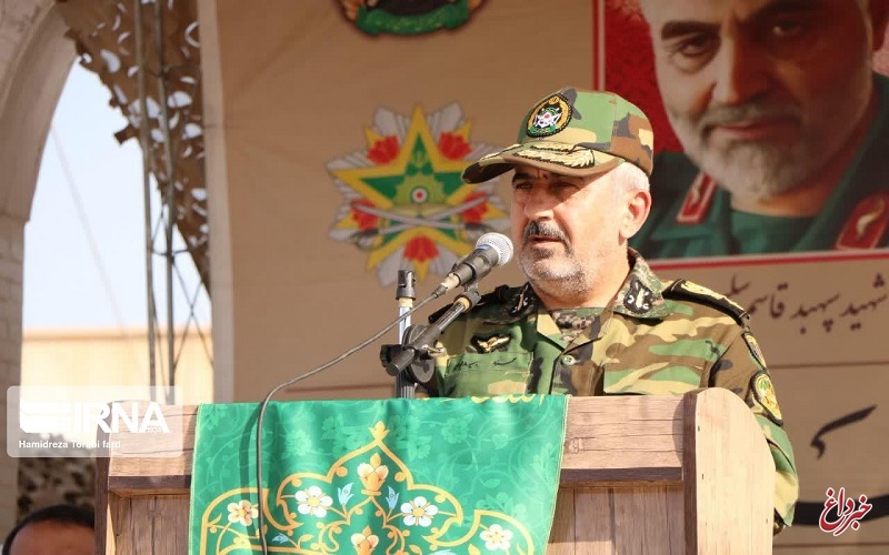فرمانده ارشد ارتش در جنوب غرب: ناامنی توطئه دشمن برای تضعیف نظام اسلامی است