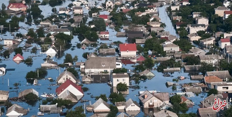 فرماندار خرسون اوکراین: با تخریب سد «کاخوفکا» ۶۰۰ کیلومترمربع از منطقه زیر آب رفته است