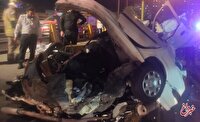 تصادف مرگبار پژو ۲۰۶ در بزرگراه شهید بابایی