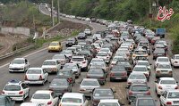 ترافیک سنگین در محور تهران شمال