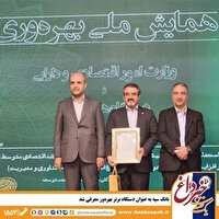بانک سپه به عنوان دستگاه برتر بهره‌ور معرفی شد