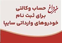 ارائه خدمت حساب وكالتی در بانك ملت برای متقاضیان خرید خودروهای وارداتی شركت سایپا