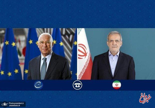 هشدار پزشکیان به رئیس شورای اروپا / تکرار هرگونه تجاوز، با پاسخی قاطع‌تر و پشیمان‌کننده‌تر مواجه خواهد شد