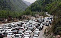 ترافیک سنگین در محور چالوس