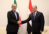 دیدار پزشکیان و عبدالفتاح السیسی در دوحه