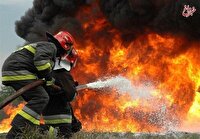 آتش سوزی در یک مغازه و مهمانسرا در خیابان سعدی