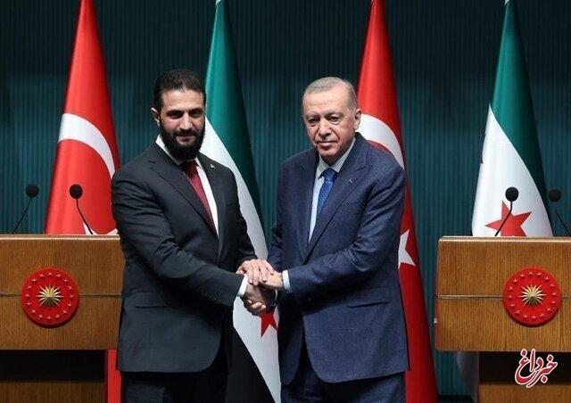 اقدام تازه اردوغان برای الشرع