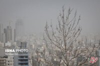 کیفیت هوای تهران در شرایط ناسالم برای گروه‌های حساس