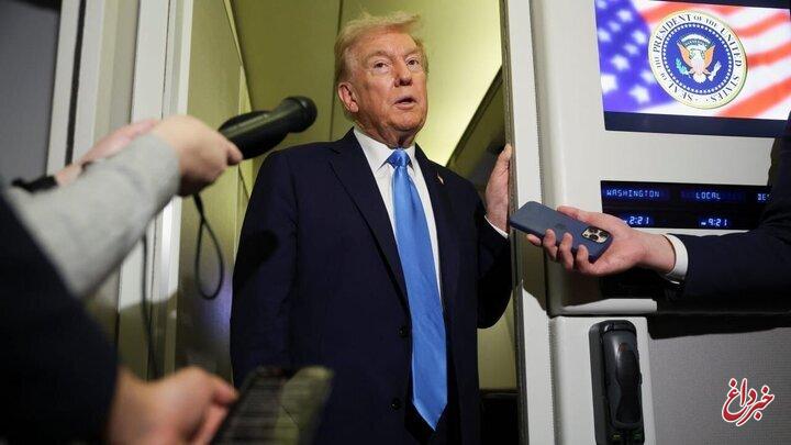 ترامپ: این کاری است که پوتین باید به جای آزمایش موشک انجام دهد؛به او یادآوری میکنم لازم نیست ما ۸۰۰۰ مایل برویم /کیم اگر مرا میخواهد در کره جنوبیام ترامپ: این کاری است که پوتین باید به جای آزمایش موشک انجام دهد؛به او یادآوری میکنم لازم نیست ما ۸۰۰۰ مایل برویم /کیم اگر مرا میخواهد در کره جنوبیام