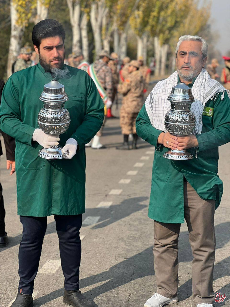 تشییع و خاکسپاری شهید گمنام در نیروگاه برق حرارتی تبریز