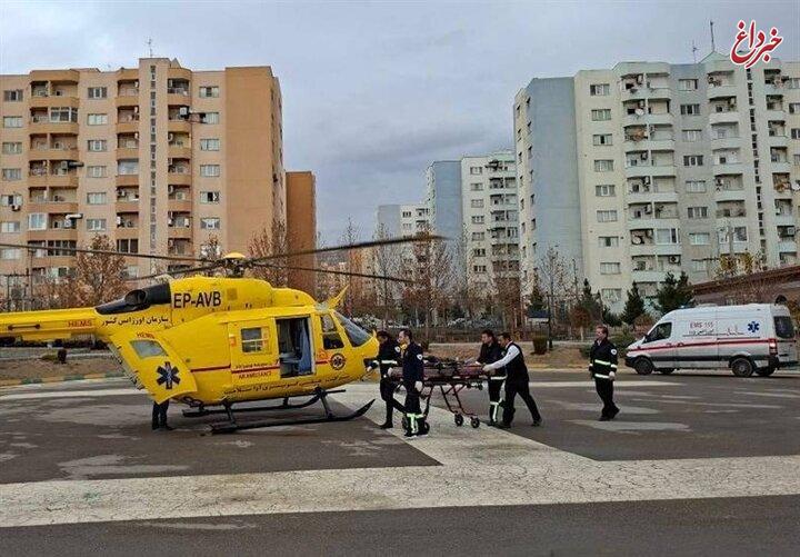 اعزام بالگرد اورژانس برای امداد به دانش‌آموزان